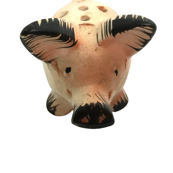 Vintage Japanese Pig Salt & Pepper Shaker Set – Pink & Black Ceramic, 1950s - Picture 4 of 10